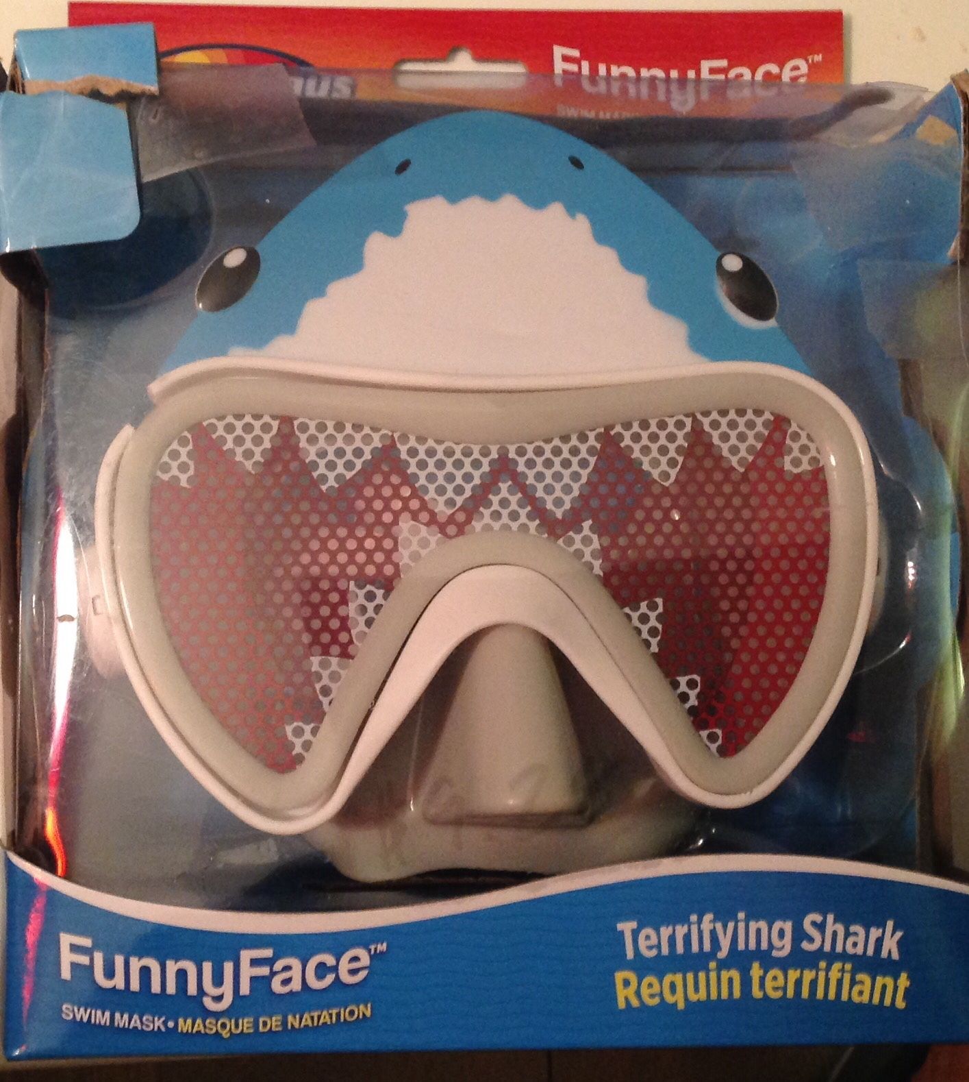 Funny face mask sharck
