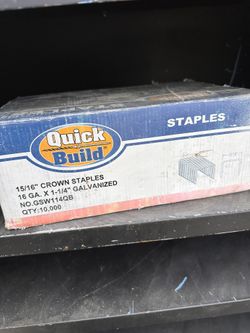 Crown Staples Galvanized 