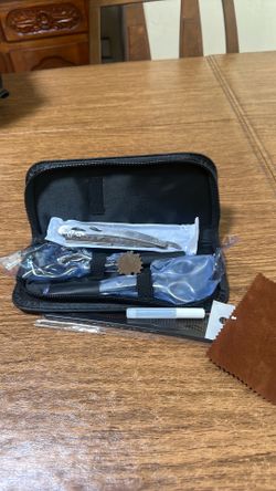 Barber Shears and Razor Kit