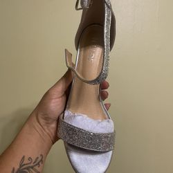 Sliver Glitter Women’s Heel 