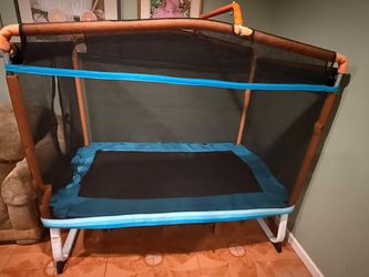 Kids Rectangle Trampoline with Safety Net