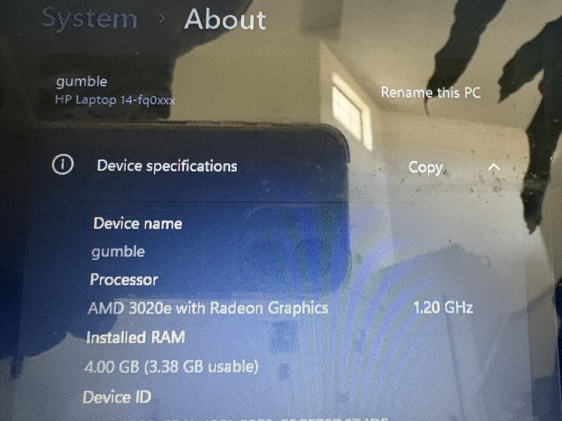 Hp Laptop 14”