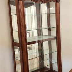 Hardwood Curio Display Cabinet 