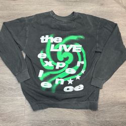 Charlie Puth rare grail  "The Live Experience" tour L crewneck sweatshirt from his 2023 concert tour