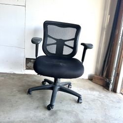2 Black Roller Office Chairs Available