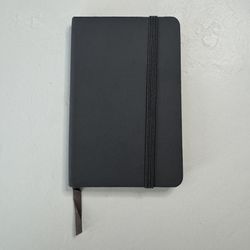 MINI GRAY JOURNAL WITH STRAP AND POCKET