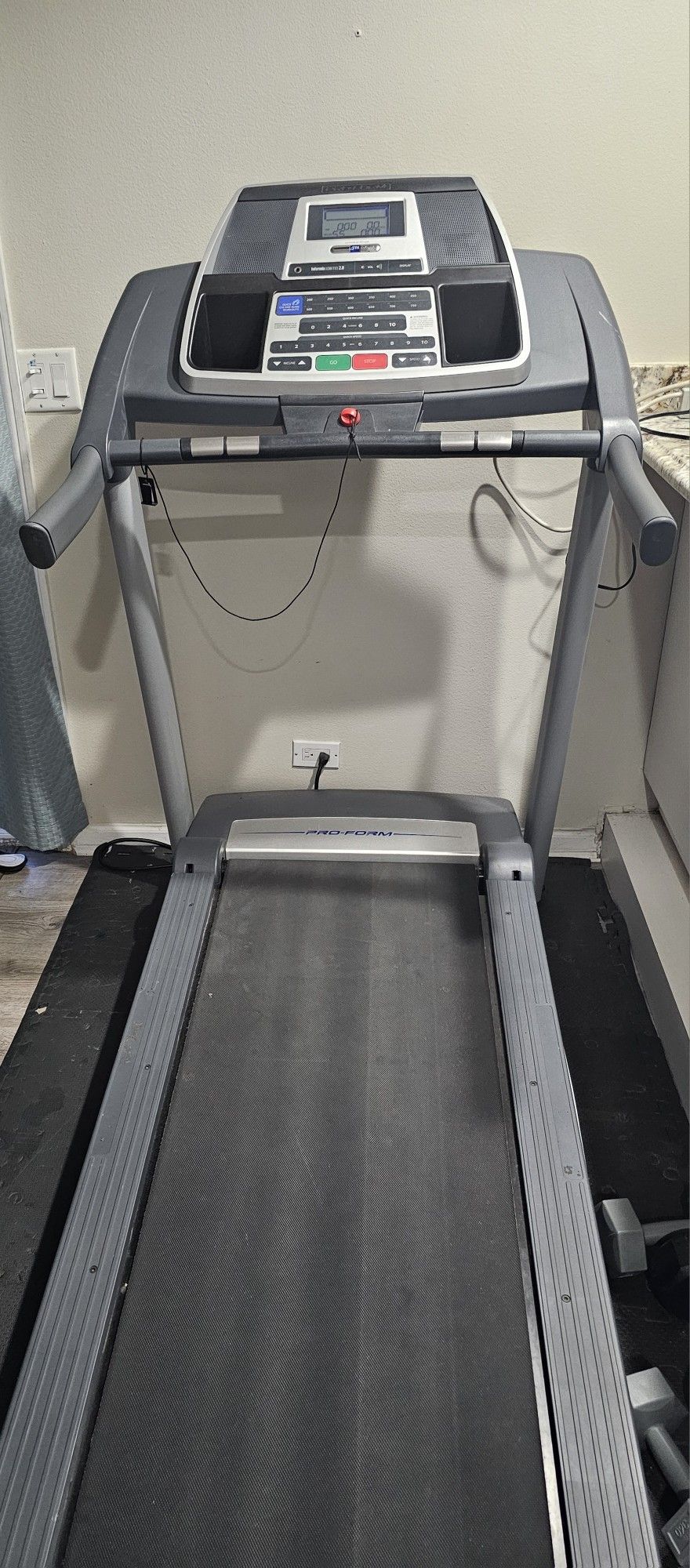 PRO FORM Treadmill. Works Fine. Space Saver/ Foldable