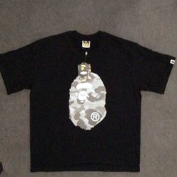 Bape Chrome Camo Hearts A Bathing Black Ape Tee Denim Amiri Jeans Tear Large L XXL