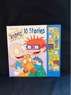 Vintage Nickelodeon 2000 RugRats Play-a-Sound “10 Stories” sound book
