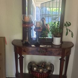 Console Table Whit Mirror 