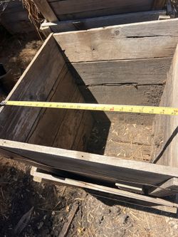24” x 24” 24 inches deep wooden planter boxes