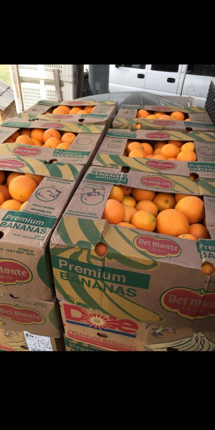 We have sweet fresh picked oranges for sale $2 a bag $7 box of 33 lbs $10 box of 60 lbs (Hablo español)
