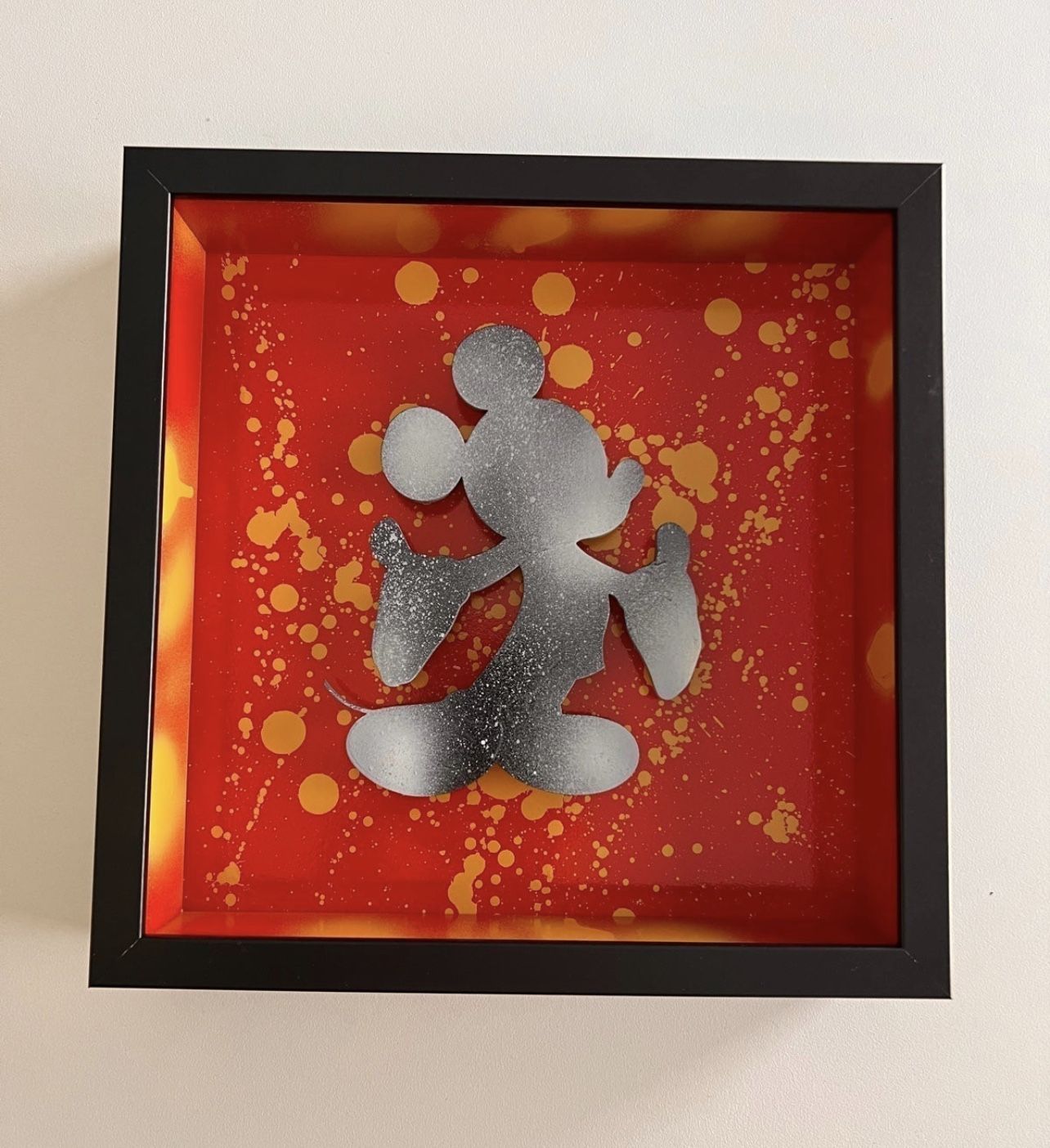 Custom Made Mickey Mouse Shadow Box