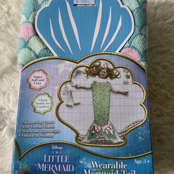 Disney The Little Mermaid - Wearable Mermaid Tail - New in Box!