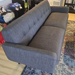 Crosby St. Hadley Tufted Sofa (Grey)