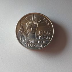 1986 France Statue Of Liberty Coin