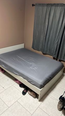 Full memory foam mattress with base
