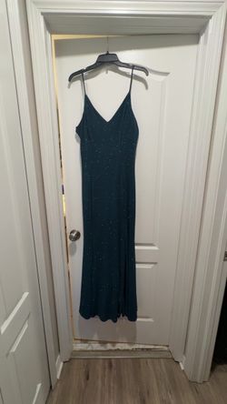 Teal Sparkle Maxi Slip Dress