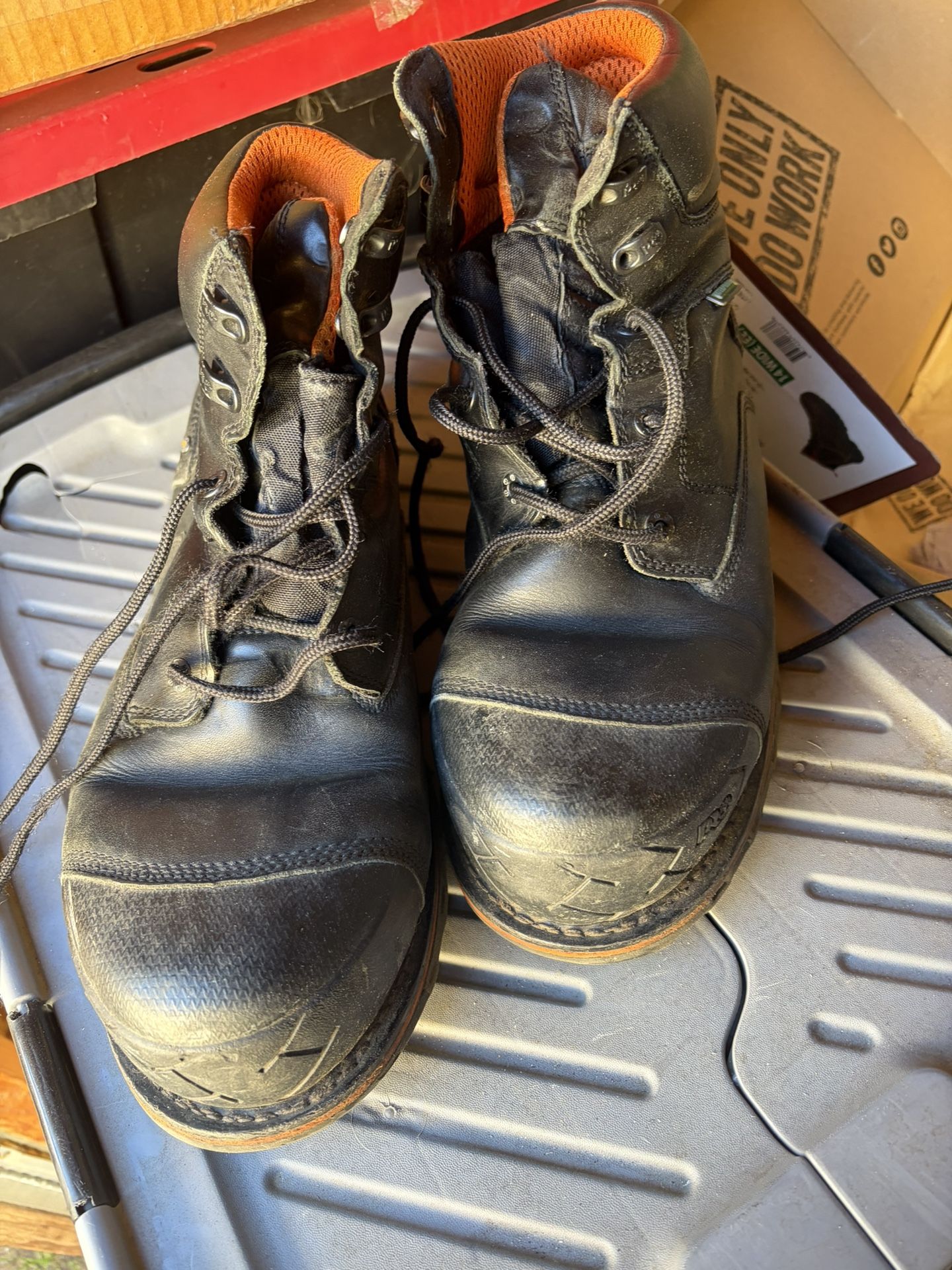 Timberland Pro Steel toe Work Boots.