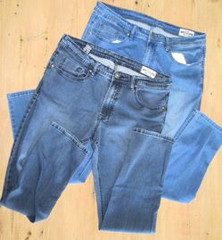 Jeans - Buffalo David Bitton Axel Slim Stretch Blue Jeans 36x32 Lot 2