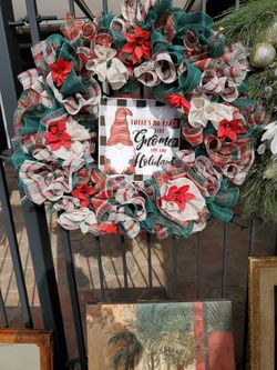 Mesh Christmas Wreath 