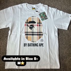 Burberry X Bape White Size S-M