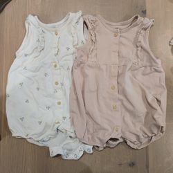 9m H&M rompers 9m. 2pc Set