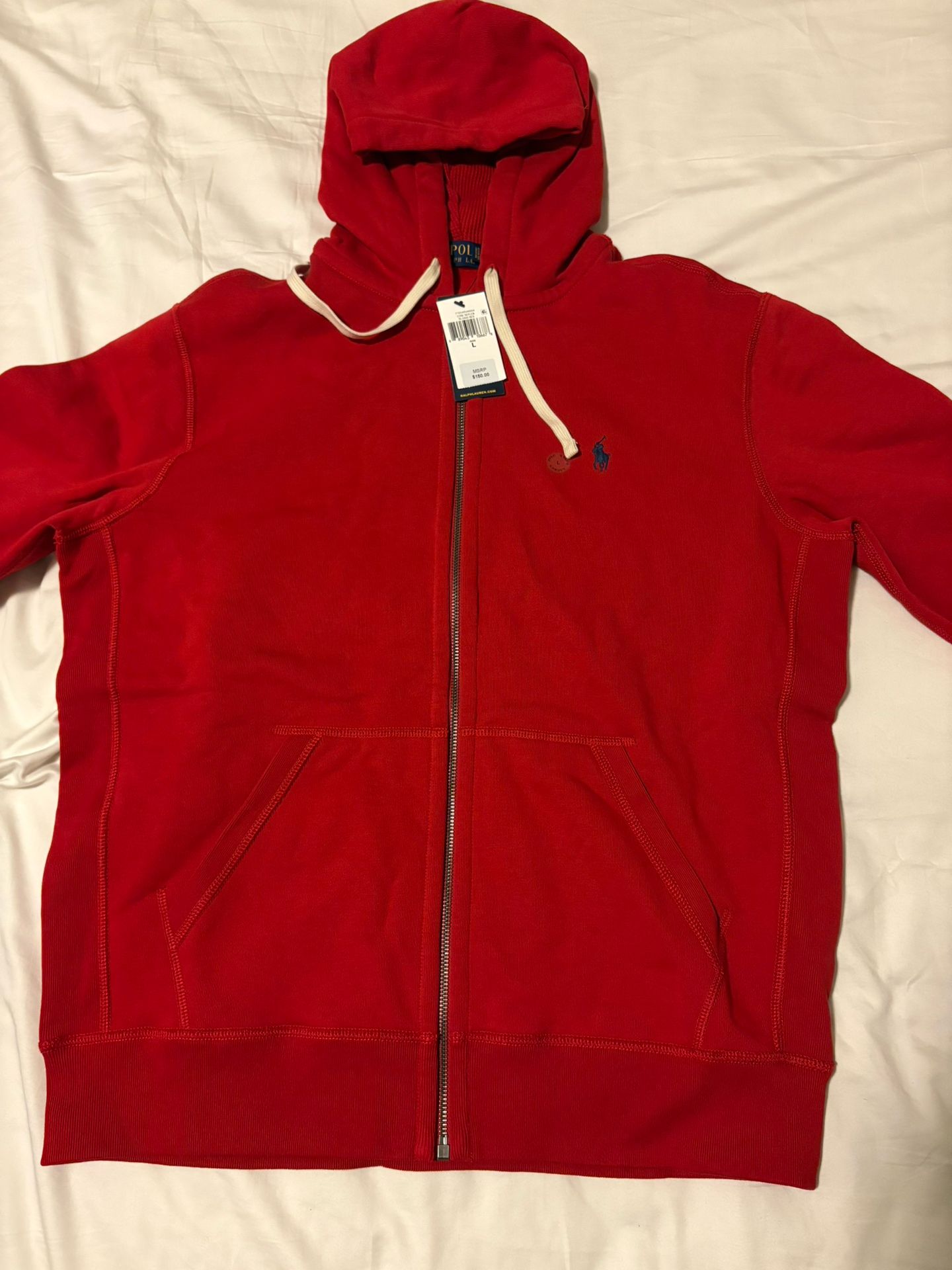 Polo Large Red Zip Up