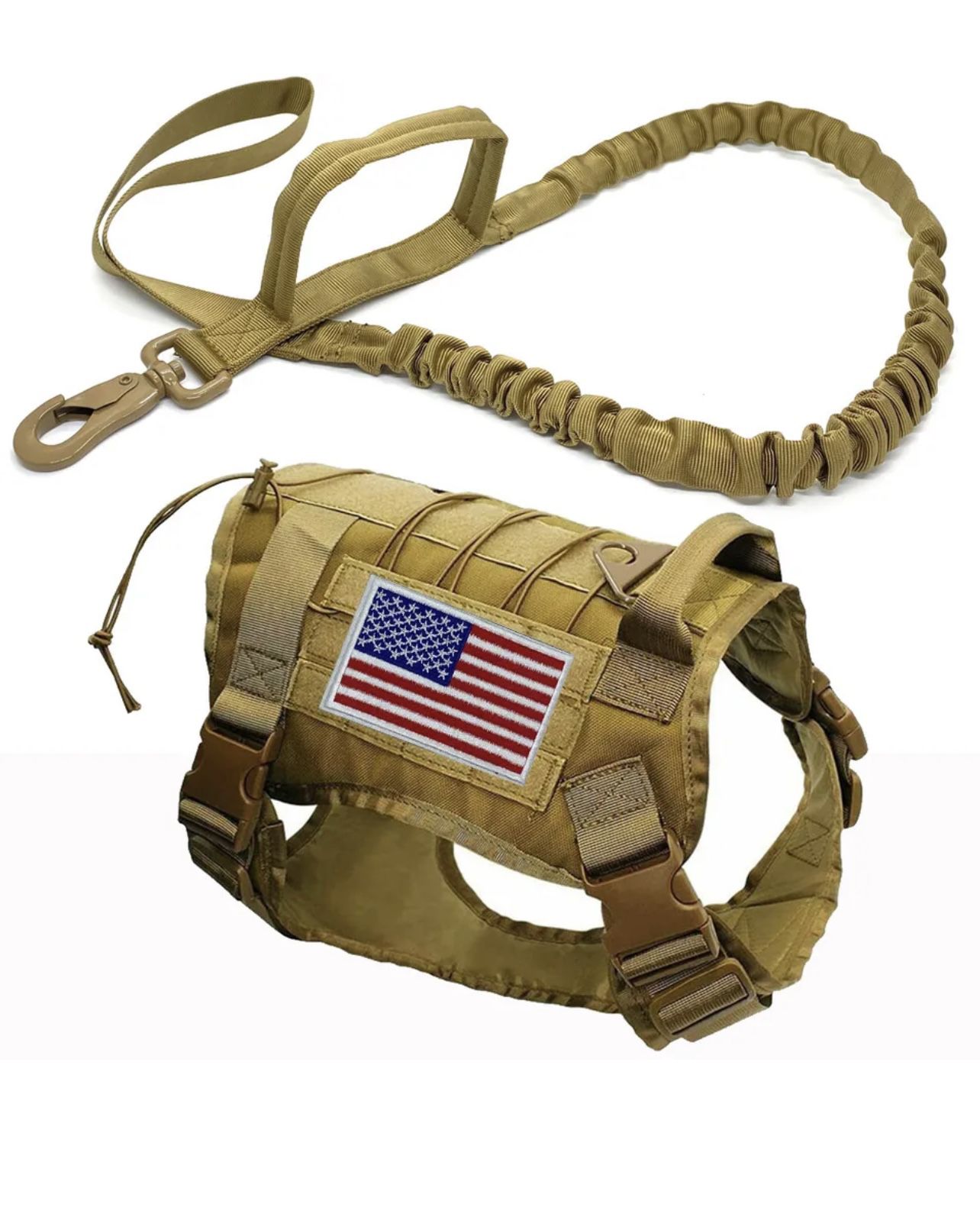 Tactical Dog Harness with Handle And Leash 