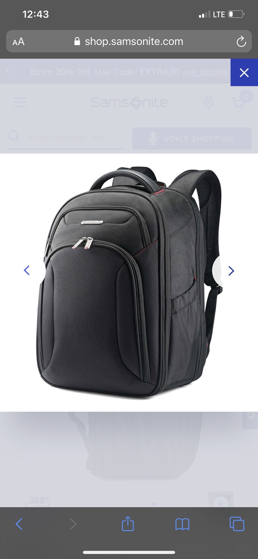 Samsonite laptop backpack