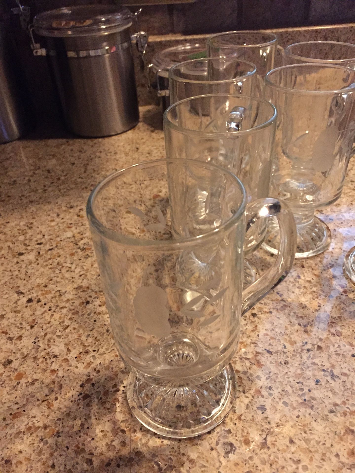 Vintage never used crystal glassware