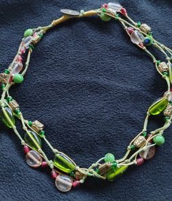 A Vintage Multi Stone 22" Necklace