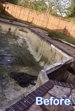 Pool plaster and tiles