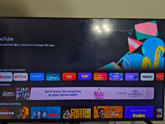 50 inch Samsung with roku stick and remote