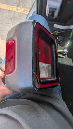 Broken Jeep Wrangler Tail light
