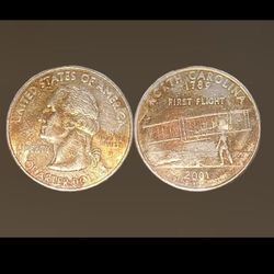 2001 Rainbow Army FatigueToning Two Mint Mark Error P Mint Quarter 