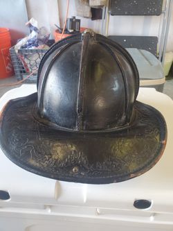 Leather Fire Helmet Thumbnail