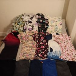 38 SCRUB TOPS Pcs Sz XL AND 2X $3-$5 EACH