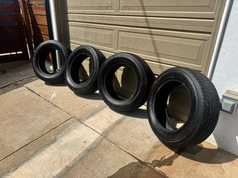 4 Yokohama Geolandar X-CV 265/60R20 112H Tires – 1,404 Miles – Tundra OEM Takeoffs