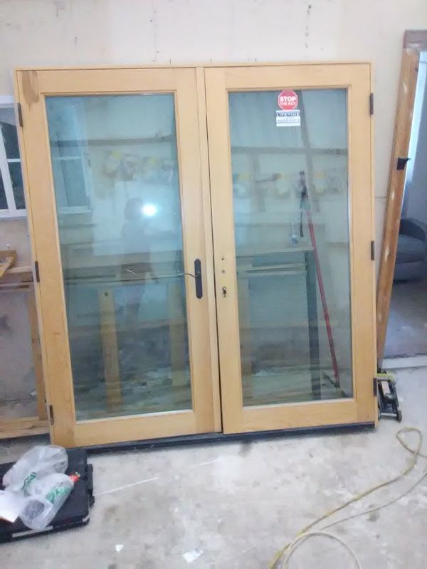 French Doors Triple Lock System Triple Pane Glass For Sale In