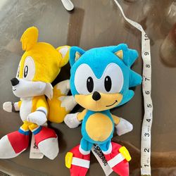 Sonic Plush Toys Nwt