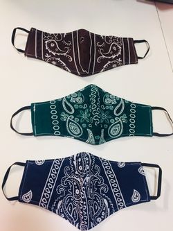 Bandanna style face masks