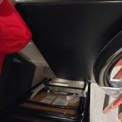 5 Piece Black  Card table Set (4 Folding Chairs) & 1 Padded Table