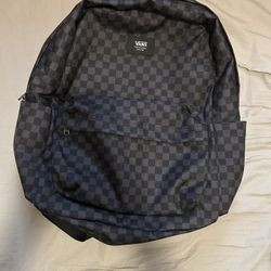 Vans Black Checker Backpack