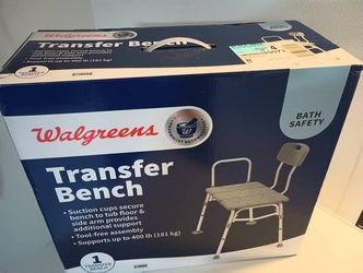 Unopened Transfer Bench with Suction Cups- Supports up to 400 LBS - $50 (Harahan)