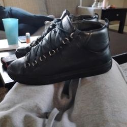 Balenciaga Arena High Top Sneakers/Shoes Leather