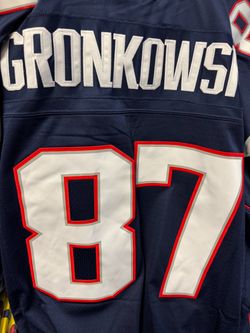 Patriot authentic original jerseys gronkowski triple stitches name and number Ava