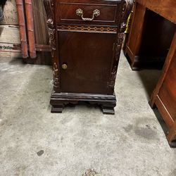 Antique Side Table Or File Cabinet