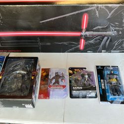 Action Figure Light saber Lot