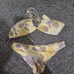 RVCA Yellow Baithing Suit 